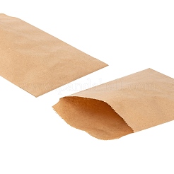 100pcs 2 Farben weiße und braune Kraftpapiertüten&nbsp;CARB-LS0001-04