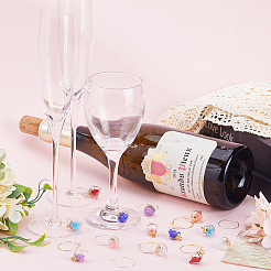 DIY Weinglas-Anhänger-Schmuckset&nbsp;GLAA-SC0001-86