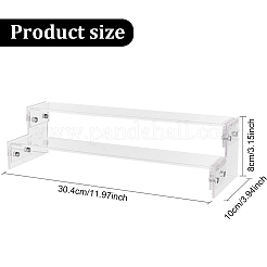 2-stöckige zusammengesetzte Minifiguren-Aufsteller aus transparentem Acryl&nbsp;ODIS-WH0002-50A