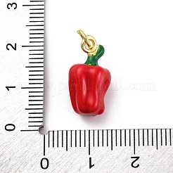 Pendentifs d'émail en laiton &nbsp;KK-U066-03B-G