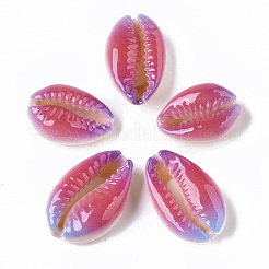 Perles de coquillage cauri naturelles imprimées&nbsp;X-SSHEL-R047-01-A03