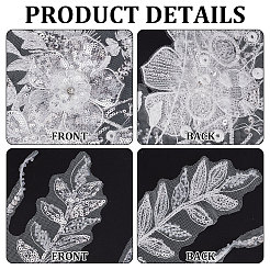 3D-Blumen-Polyester-Stickerei zum Aufnähen von Applikationen&nbsp;PATC-WH0008-41