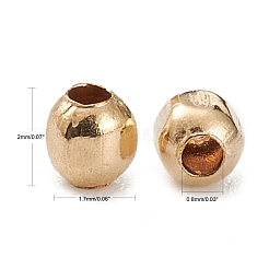 Gelbgold gefüllte Perlen&nbsp;KK-L183-035D
