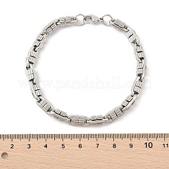 304 Edelstahl ovale Gliederkettenarmbänder für Damen und Herren&nbsp;BJEW-F488-63A-P