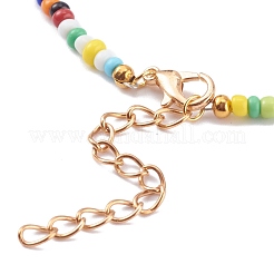 Gemischte Stile runde Glasperlenketten&nbsp;NJEW-JN03362