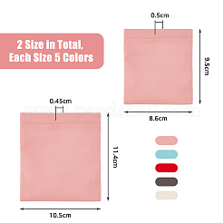 20 Stück 10 quadratische Mini-Samt-Mehrzweck-Schrapnell-Make-up-Taschen&nbsp;ABAG-DC0001-02