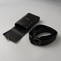 1 Stück rechteckige Hüftgürteltaschen aus PU-Leder&nbsp;AJEW-WH20006-438A