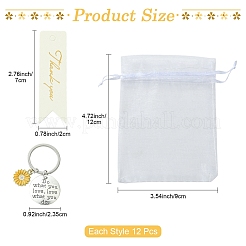 Porte-clés en alliage émaillé avec fleurs&nbsp;KEYC-YW00209