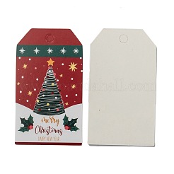 Tarjetas de exhibición del cordón del papel de Kraft del tema de la Navidad del rectángulo&nbsp;CDIS-K003-02B