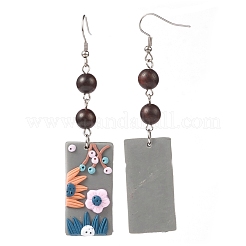 Argile polymère Pendants d'oreilles&nbsp;EJEW-JE04412-01