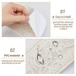 Autocollants muraux auto-adhésifs en pvc&nbsp;FIND-WH0139-718B