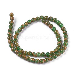 Fili di perline in pietra sintetica oro&nbsp;G-E551-A05