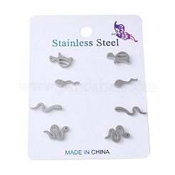 Set di orecchini in acciaio inossidabile 304&nbsp;EJEW-S248-03P