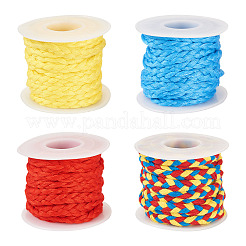 20 m 4 Farben Polyester-Flechtschnüre&nbsp;DIY-TA0010-38