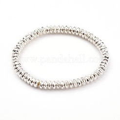 3 pièces 3 couleurs plaquent des ensembles de bracelets extensibles de perles d'hématite synthétique non magnétiques&nbsp;BJEW-JB05930