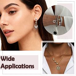 Pendenti con strass di cristallo in lega da 24 pz e 8 stili&nbsp;FIND-FS0005-40