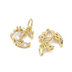Pendentifs en laiton zircon cubique transparent&nbsp;KK-D228-17G