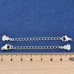 Estremità in micro pavé di zirconi cubici in ottone con catene&nbsp;KK-U043-05S