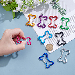 9 Stück Aluminium-Kletterkarabiner in 9 Farben&nbsp;FIND-UN0010-08