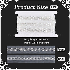 Ruban de dentelle en polyester de 4 mètre&nbsp;SRIB-GF0001-73A-02