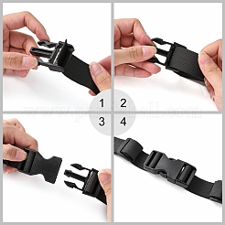 Pom rilascio laterale di plastica fibbie&nbsp;KY-J001-06A-01
