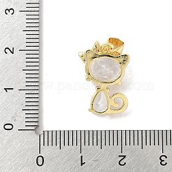 Pendentifs avec zircon cubiques à micro-pavés en laiton&nbsp;KK-L239-061G-01