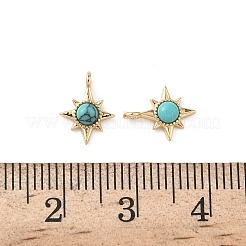 Ciondoli a forma di stella in turchese sintetico&nbsp;KK-L250-04G