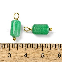 Natürliche grüne Jade-Säulenanhänger&nbsp;STAS-H221-04G-04