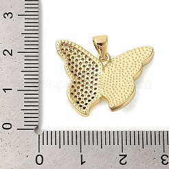 Pendentifs avec zircon cubiques à micro-pavés en laiton&nbsp;KK-K385-049G