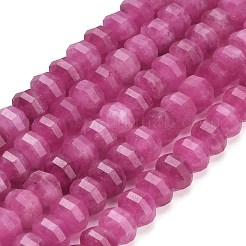 Gefärbt natürlichen weißen Jade Perlen Stränge&nbsp;GG-CBA9106-01L