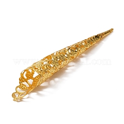 Aushöhlen Eisen Fingernagelspitze Krallenringe&nbsp;AJEW-WH0282-34B