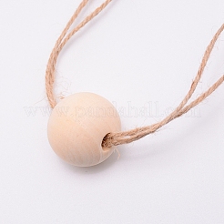 Serviettenringe aus Naturholzperlen für Weihnachten&nbsp;AJEW-WH0017-35
