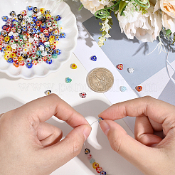 180 pz perline di vetro millefiori fatte a mano&nbsp;LAMP-PA0001-67B