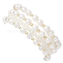 4 stücke 4 arten shell perle runde perlen stretch armbänder&nbsp;BJEW-JB12098