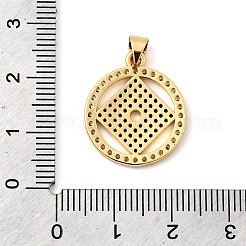 Ottone micro spianare pendenti zirconi&nbsp;KK-I360-060G
