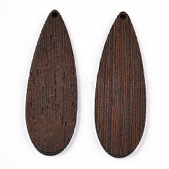 Große Anhänger aus natürlichem Wengeholz&nbsp;WOOD-T023-73