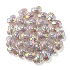 UV-Beschichtung regenbogenschillernde transparente Acrylperlen&nbsp;OACR-C007-04D