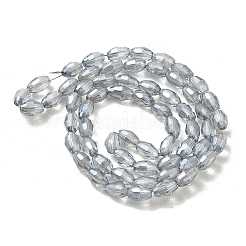 Galvanisieren Glasperlen&nbsp;EGLA-J013-4X6mm-F33