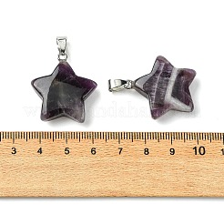Ciondoli in ametista naturale fasciata&nbsp;GG-K002-10N