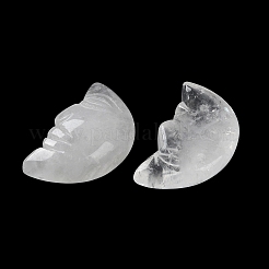 Lune de guérison sculptée en cristal de quartz naturel&nbsp;G-B062-06F