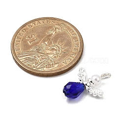 8 pz 8 colori vetro e perle finte pendenti in plastica ABS&nbsp;PALLOY-JF04109