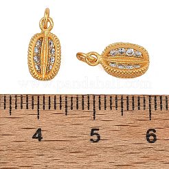 Messing micro pave klar zirkonia charme&nbsp;KK-F941-04G