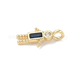 Pendentifs avec zircon cubiques à micro-pavés en laiton&nbsp;LS-ZIRC-I356-17G-A03