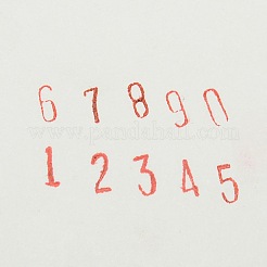 Eisen Nummer 0~9 Siegelmarken&nbsp;AJEW-D019-01