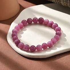 Stretcharmbänder aus natürlich gefärbten und erhitzten Chalcedonperlen für Damen und Herren&nbsp;BJEW-F483-06