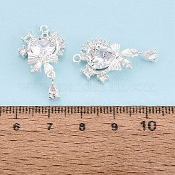 Valentinstag Messing Micro Pave klare Zirkonia Anhänger&nbsp;KK-N288-13S