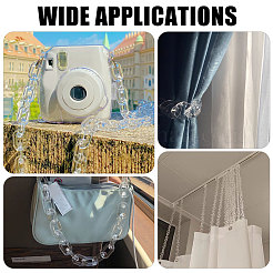170pcs 8 Stile transparente Acryl-Verbindungsringe&nbsp;TACR-CA0001-35