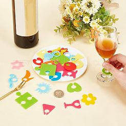 2 Set mit 2 Kelch-Charm-Sets aus Silikon&nbsp;DIY-OC0009-96