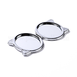 Diy katze speziell geformte diamantmalerei mini schminkspiegel kits&nbsp;DIY-P048-02