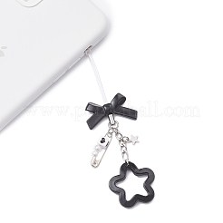 2 pieza de correas para móvil con dijes de flores acrílicas&nbsp;HJEW-JM04450